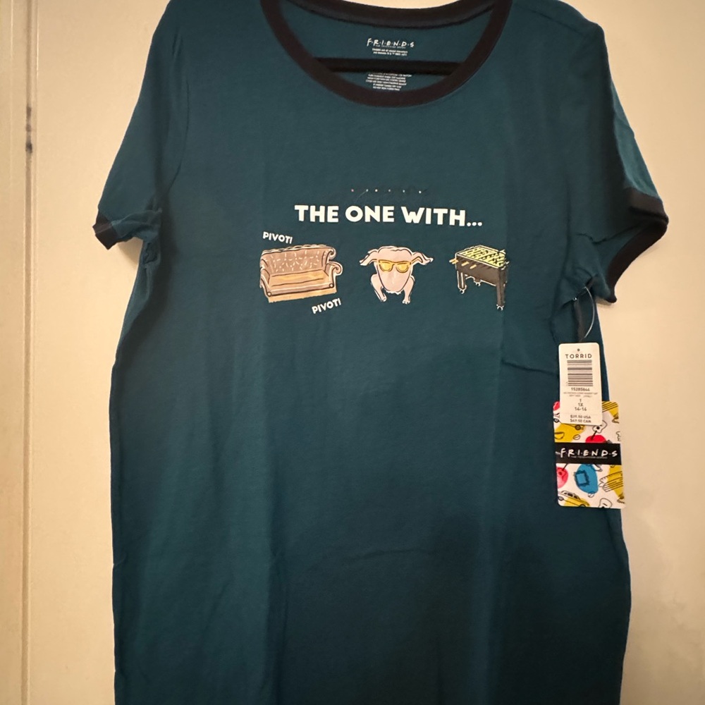 Torrid Teal Friends Graphic Tee 1x